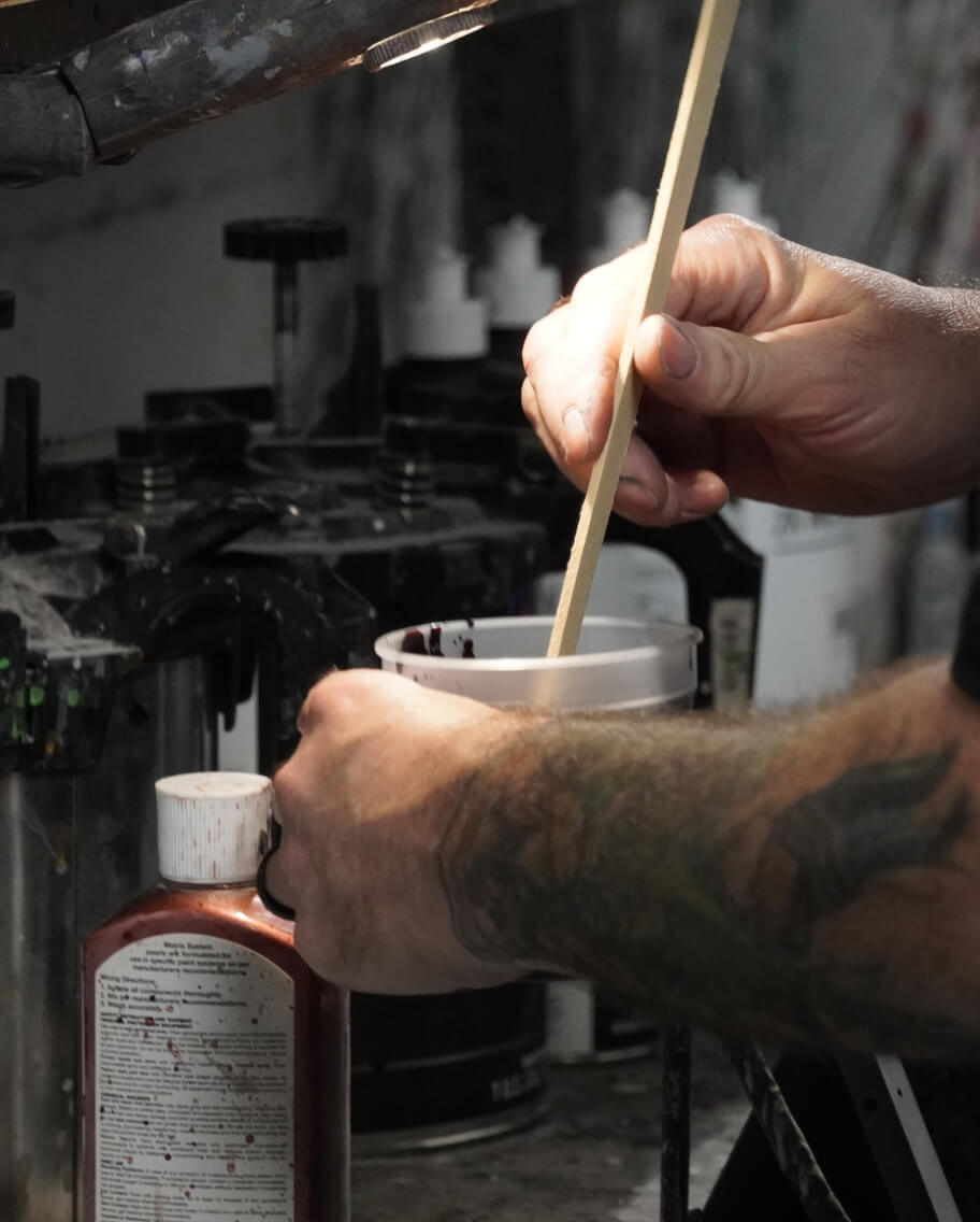 Car-Rep custom fill solutions with electric filling machine and 2K color mixing cans. Car-Rep custom fill solutions with electric filling machine and 2K color mixing cans.